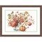 Autumn in Nature 01 on White by Lisa Audit Wood Framed Wall Art Print 30 in. W x 23 in. H